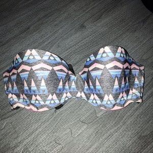 vs pink strapless bra